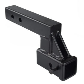 REYSUN front view of 2x2 hitch extension showing shape and fit benefit
