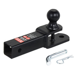 REYSUN hitch mounted on ATV receiver in use, practical towing readiness benefit