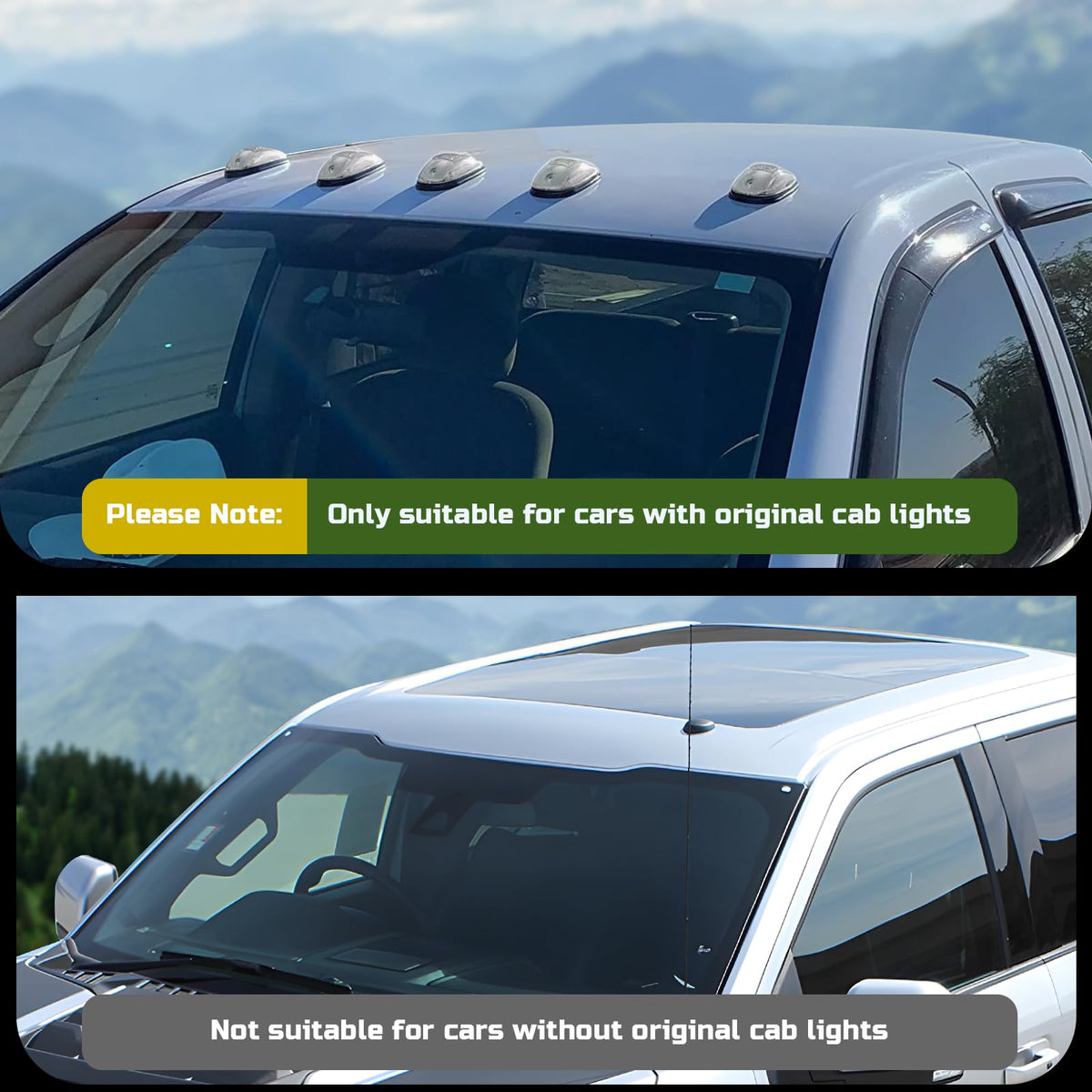 R&F Auto cab light under water spray illustrating IP67 weatherproof protection