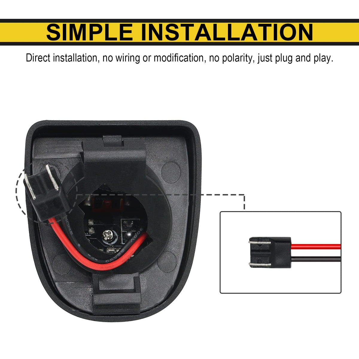 R&F Auto sealed housing close-up demonstrating IP67 waterproof protection for durability
