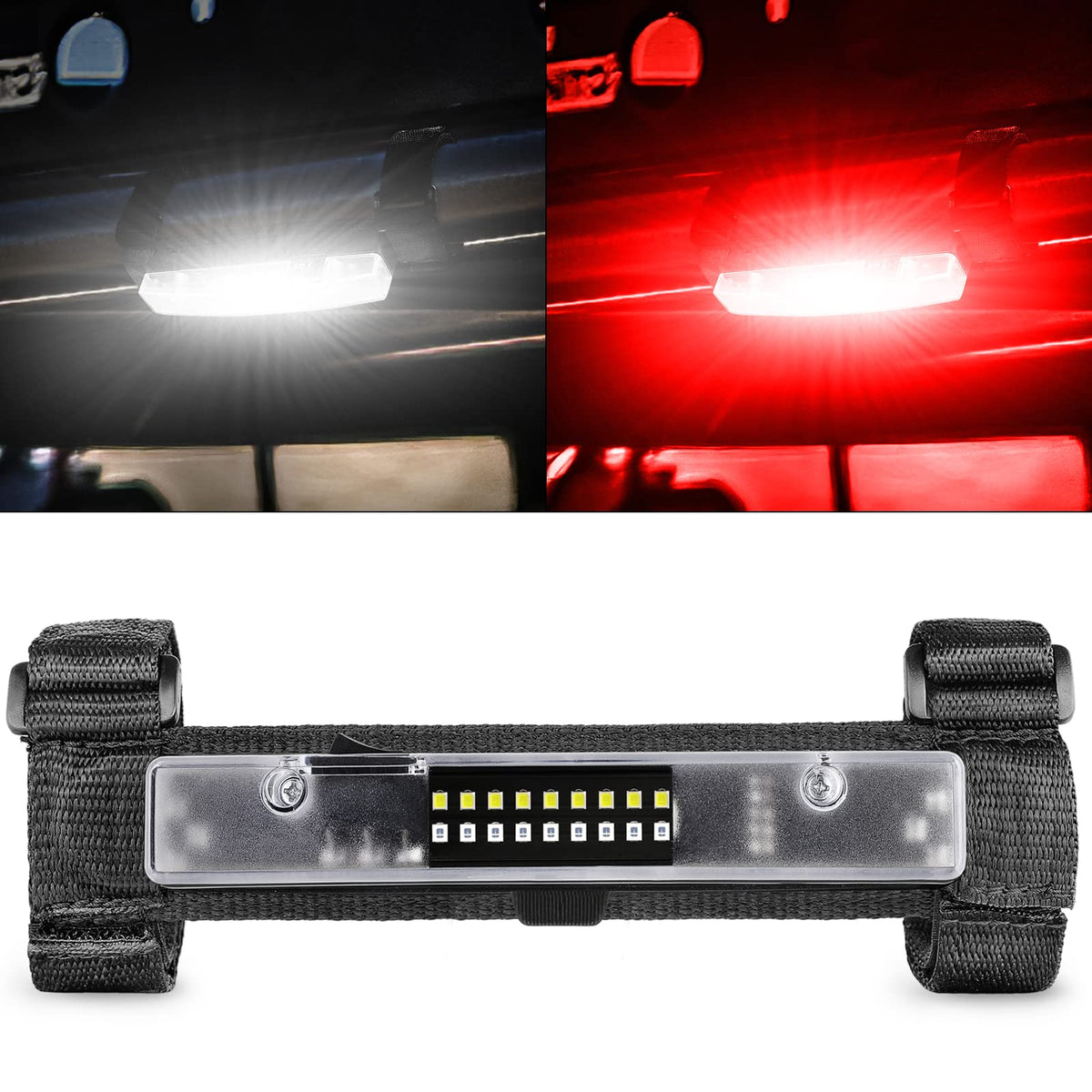 Rfroad Lighting dome light front view showing compact design and easy switch for quick illumination