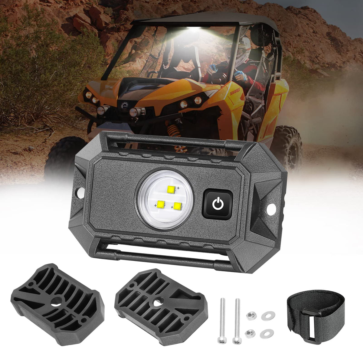 Rfroad Lighting dome light front view showing compact design and bright output