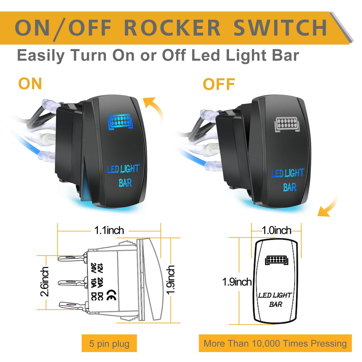 Rfroad Lighting relay and inline fuse assembly showing protection components for electrical safety