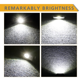Rfroad Lighting beside a credit card showing compact size and space-saving design