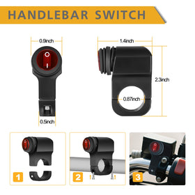 Rfroad Lighting full wiring harness layout with 5.5ft lead showing installation reach benefit