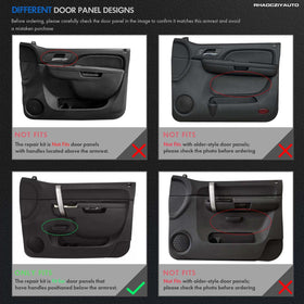 RHAOCZIYAUTO armrest backside mounting points for secure fitment
