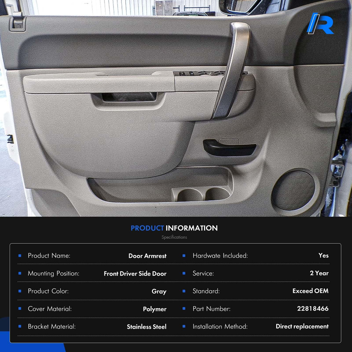 RHAOCZIYAUTO armrest installed in door panel restoring factory appearance