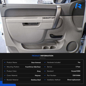 RHAOCZIYAUTO armrest installed in door panel restoring factory appearance