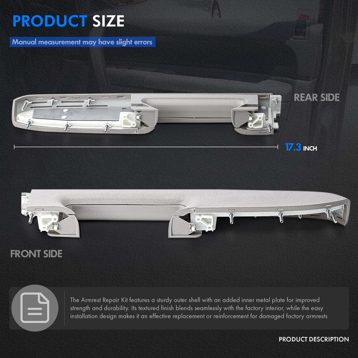 RHAOCZIYAUTO armrest in truck interior illustrating improved usability