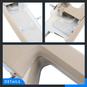 RHAOCZIYAUTO armrest side profile showing edge fitment and neat installation