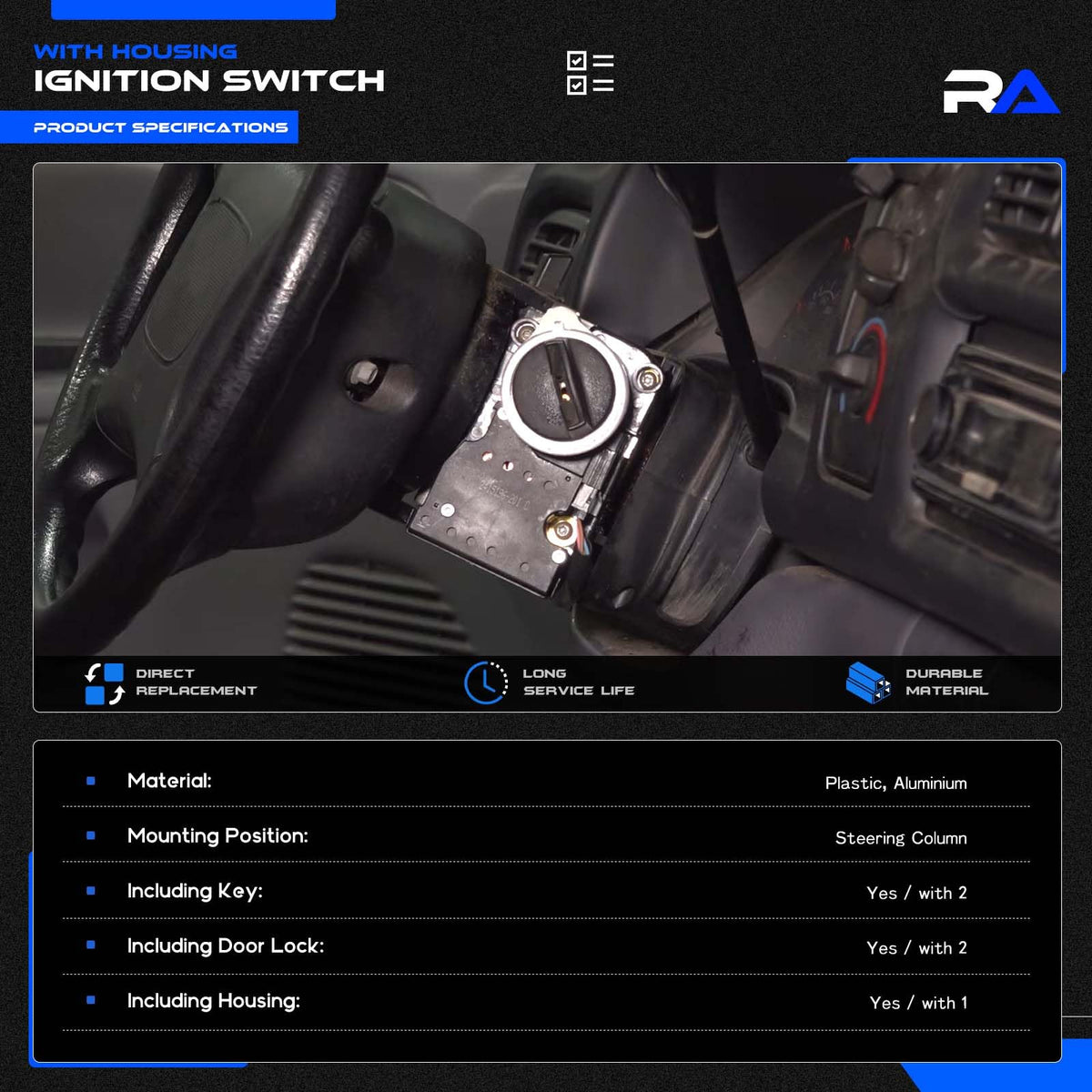 RHAOCZIYAUTO assembly shown next to ruler for size and scale verification advantage