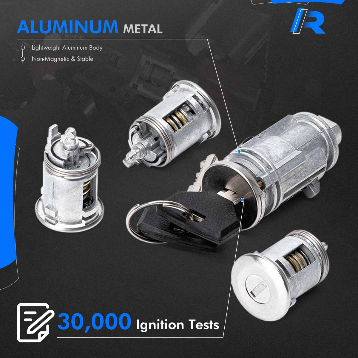 RHAOCZIYAUTO close-up of cylinder tumbler highlighting durable mechanism