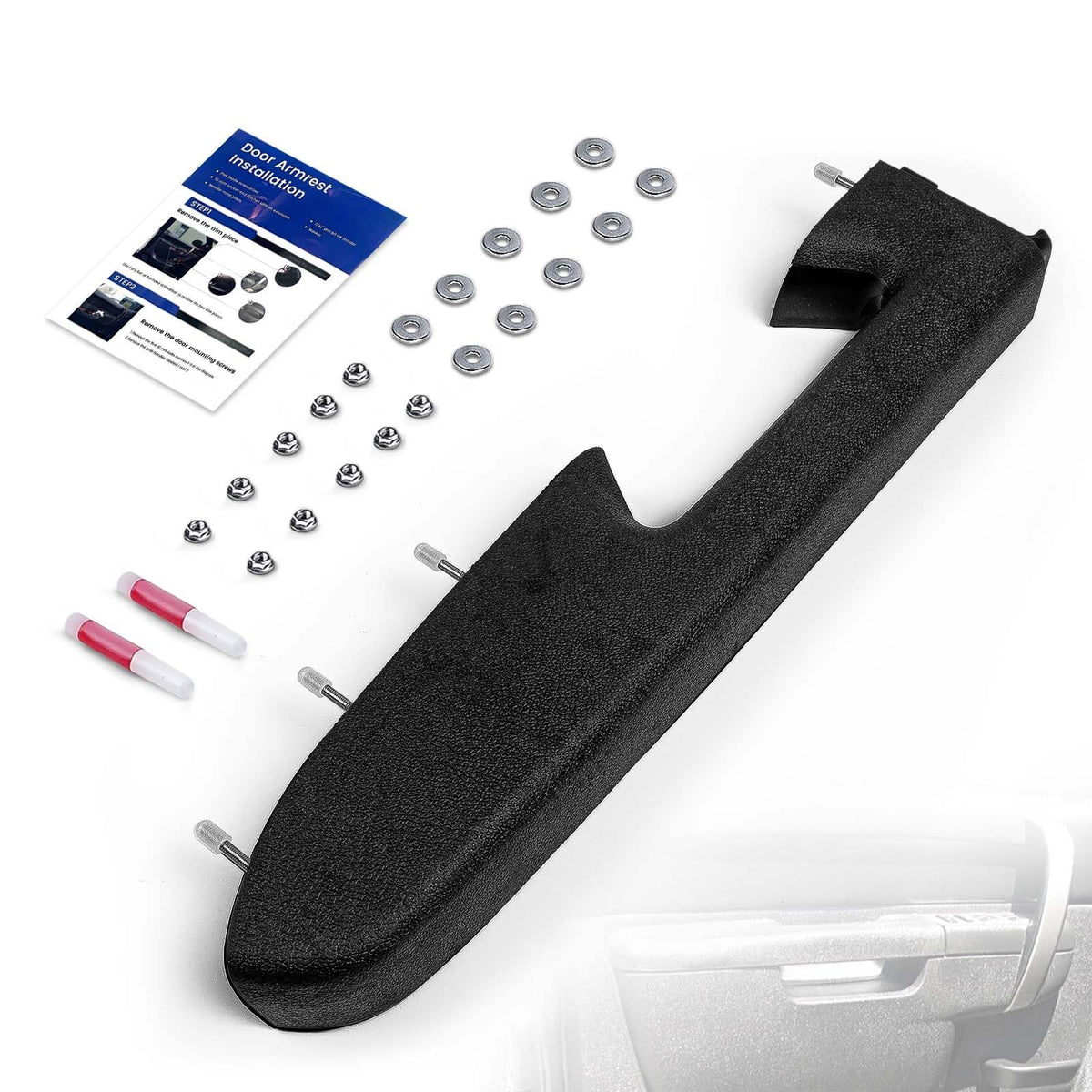 RHAOCZIYAUTO front-left armrest packaging shows new part and benefits