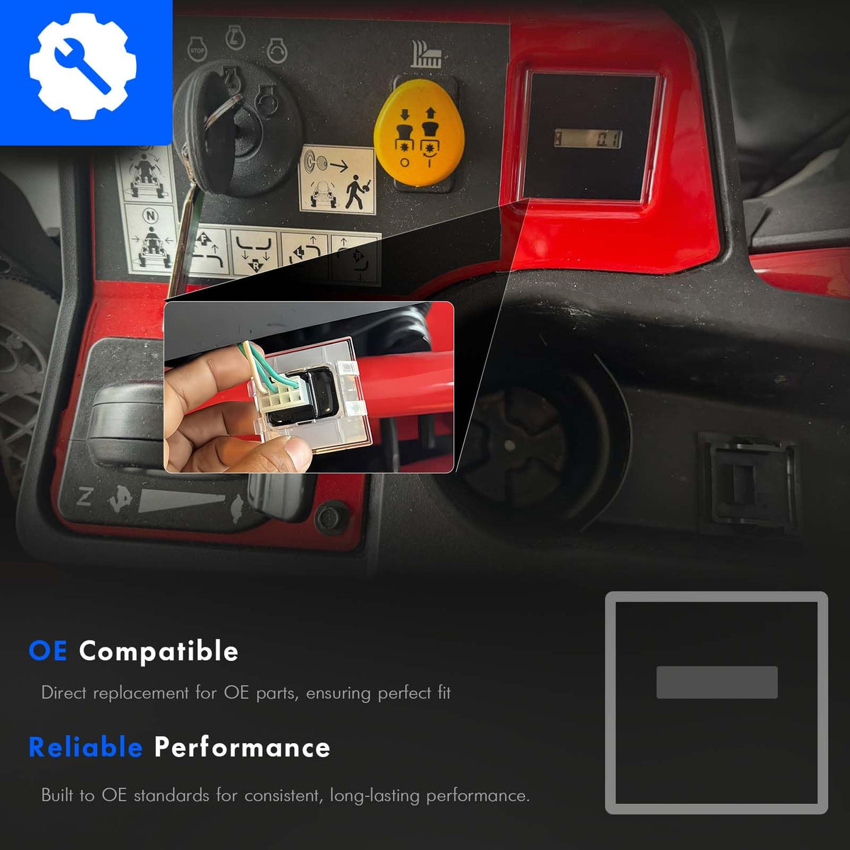 RHAOCZIYAUTO wiring harness view illustrating straightforward replacement benefit