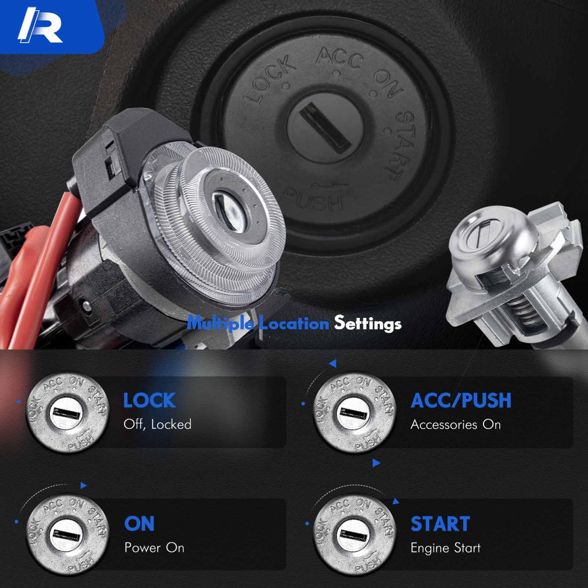 RHAOCZIYAUTO installed in dash view illustrating correct OEM alignment