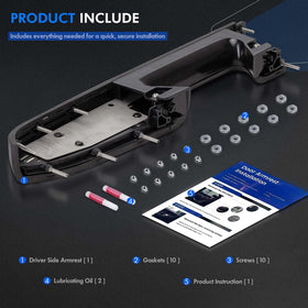 RHAOCZIYAUTO installed on door panel restores interior appearance