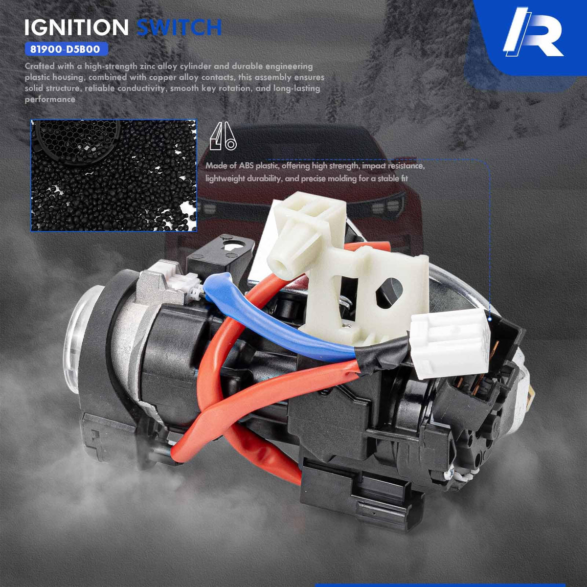 RHAOCZIYAUTO two keys with housing and bolts displayed for immediate replacement benefit
