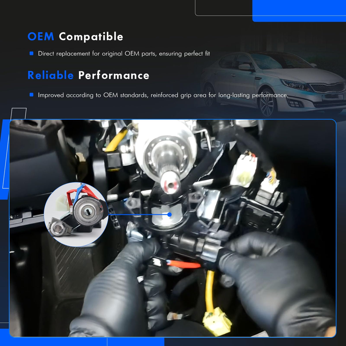 RHAOCZIYAUTO replacement-ready kit staged in workshop showing repair convenience