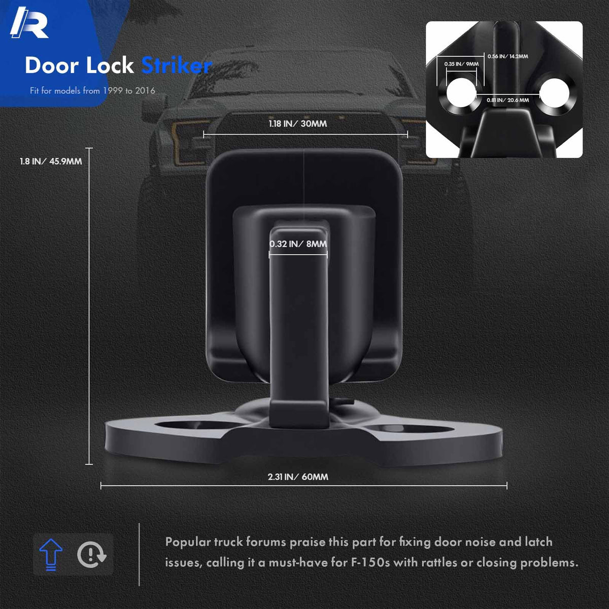 RHAOCZIYAUTO single-piece packaging view confirming ready-to-install condition