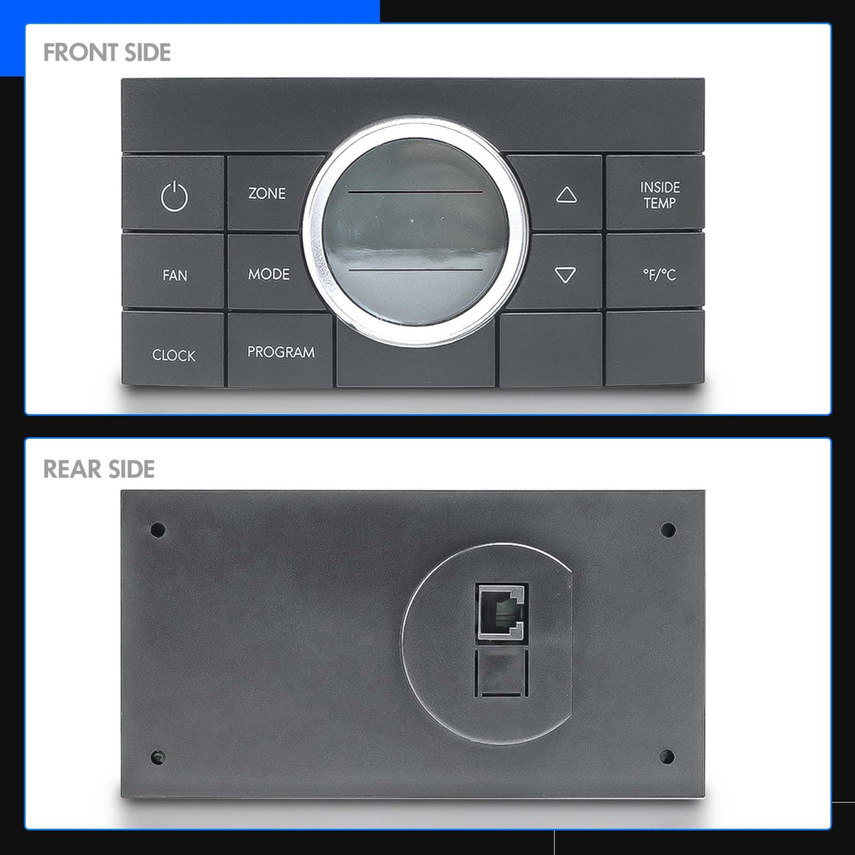 RHAOCZIYAUTO lifestyle image in RV cabin highlighting comfort control