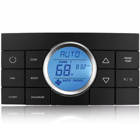 RHAOCZIYAUTO front panel showing display and benefits of easy control