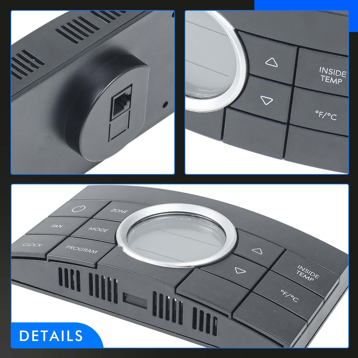 RHAOCZIYAUTO thermostat installed in RV delivering zoned comfort