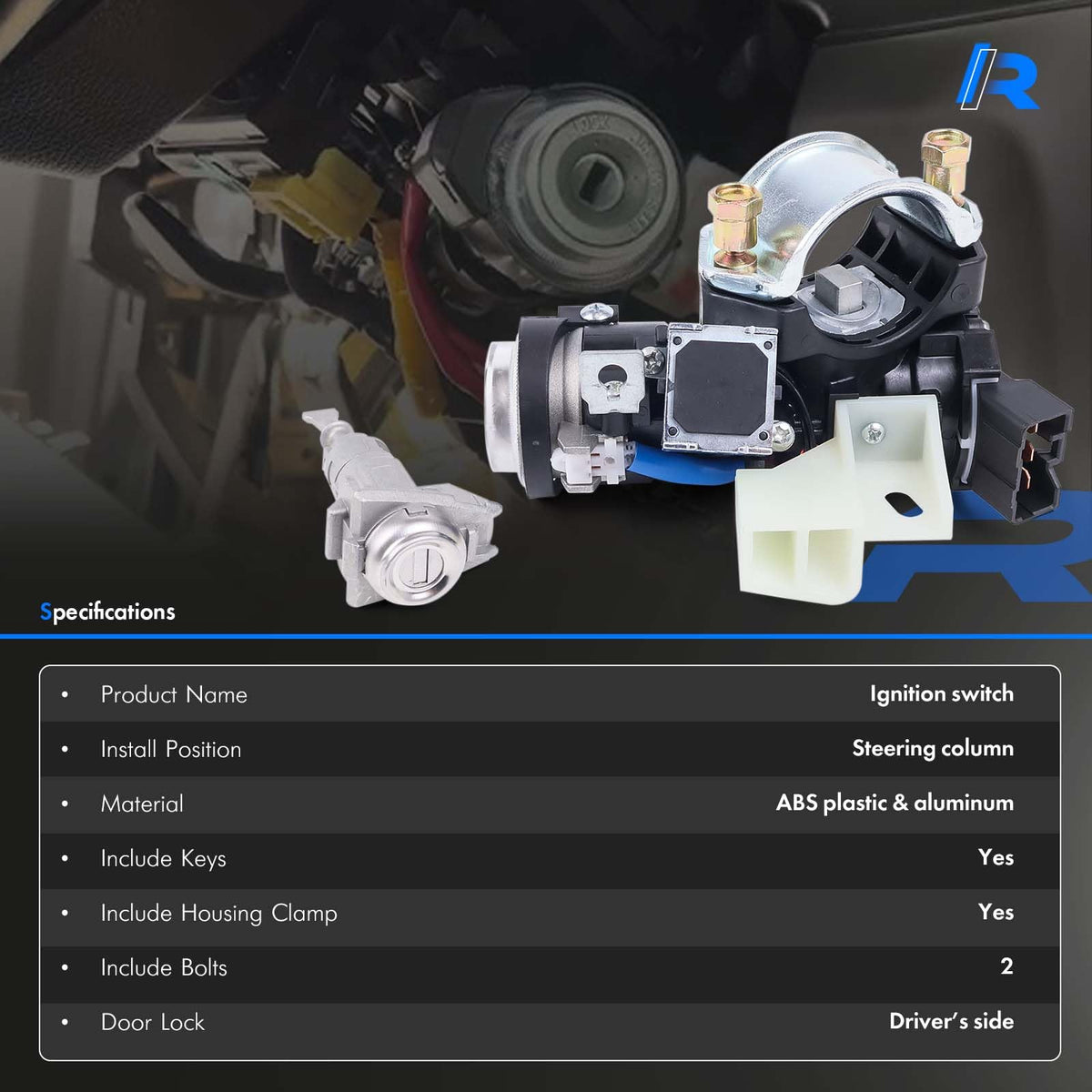 RHAOCZIYAUTO two keys with hardware showing immediate usability and convenience