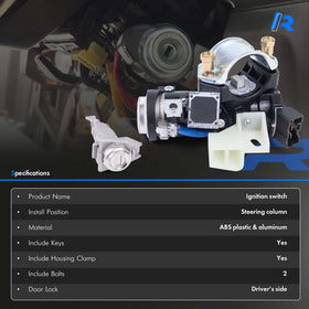 RHAOCZIYAUTO two keys with hardware showing immediate usability and convenience