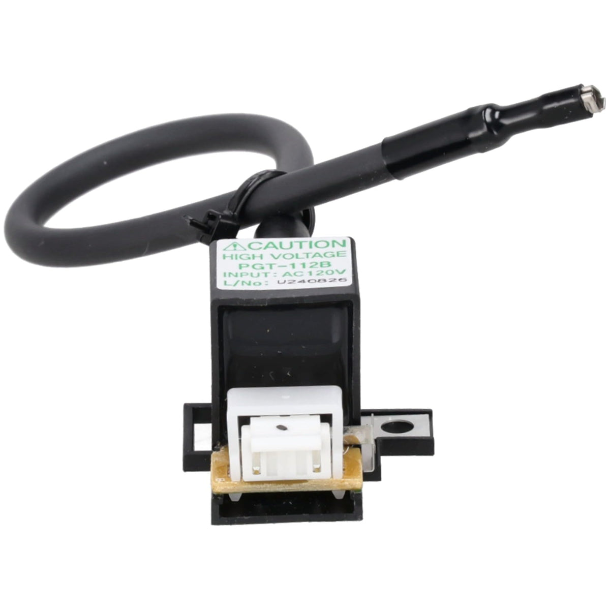 Rheem ignitor coil close-up of terminal delivering reliable spark benefit
