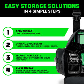 Rhino USA bag placed in a truck bed illustrating secure storage and space-saving fit