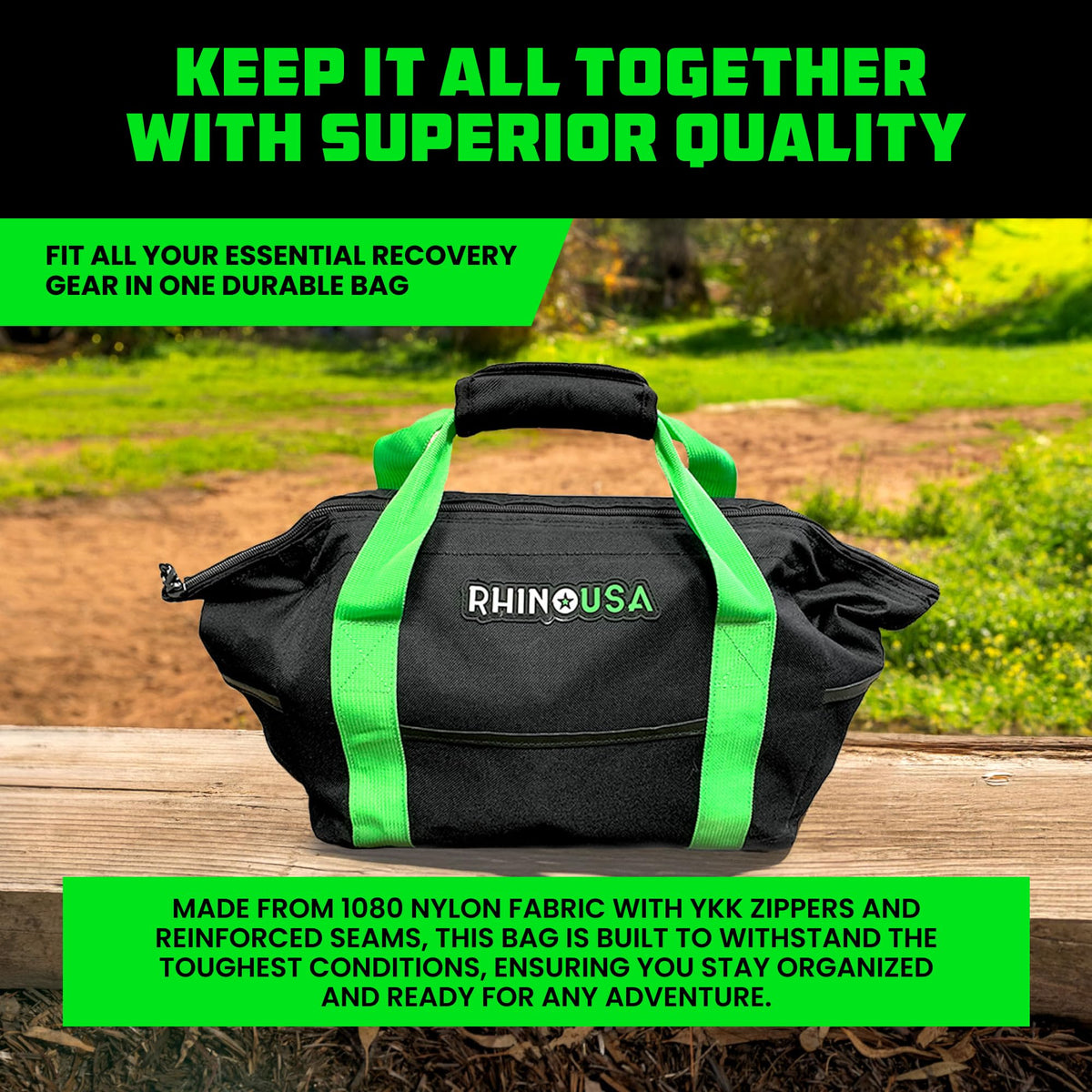 Rhino USA rigid reinforced base protecting contents and preventing sag under heavy loads