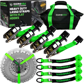 Rhino USA front pack showing complete 4-pack kit and storage bag benefit organization