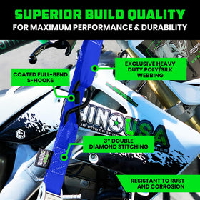 Rhino USA chromoly S-hook close-up showing coated finish and secure anchoring benefit