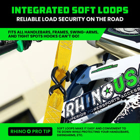 Rhino USA coated chromoly S-hook detail demonstrating strength and rust resistance