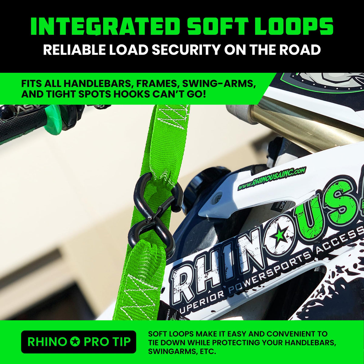 Rhino USA coated chromoly S-hook detail providing secure anchor strength