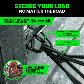 Rhino USA close-up of 3/16 inch bungee material demonstrating durability