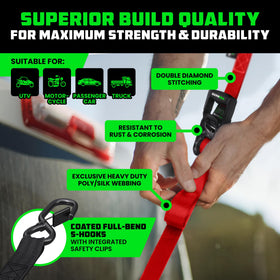 Rhino USA coated S-hook detail preventing scratches and improving corrosion resistance
