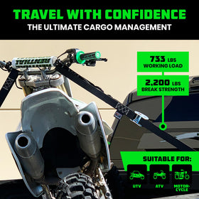 Rhino USA coated chromoly S-hook with spring keeper clip providing corrosion resistance and safety