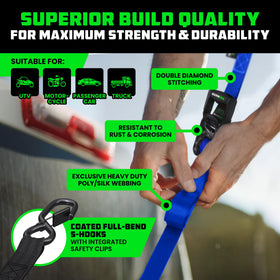 Rhino USA coated S-hook detail preventing scratches and ensuring secure anchor points