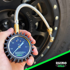 Rhino USA collar pulled back showing airflow action for fast controlled deflation