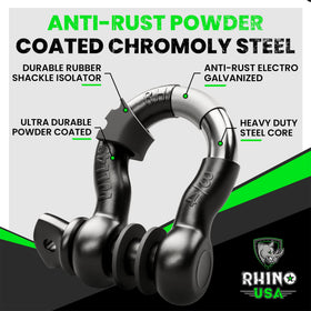 Rhino USA close-up of chromoly finish highlighting corrosion resistance