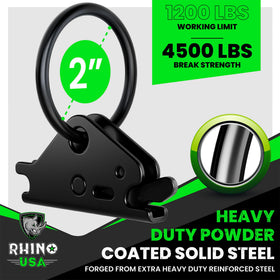 Rhino USA close-up of powdercoat texture and welds showing durable corrosion resistance