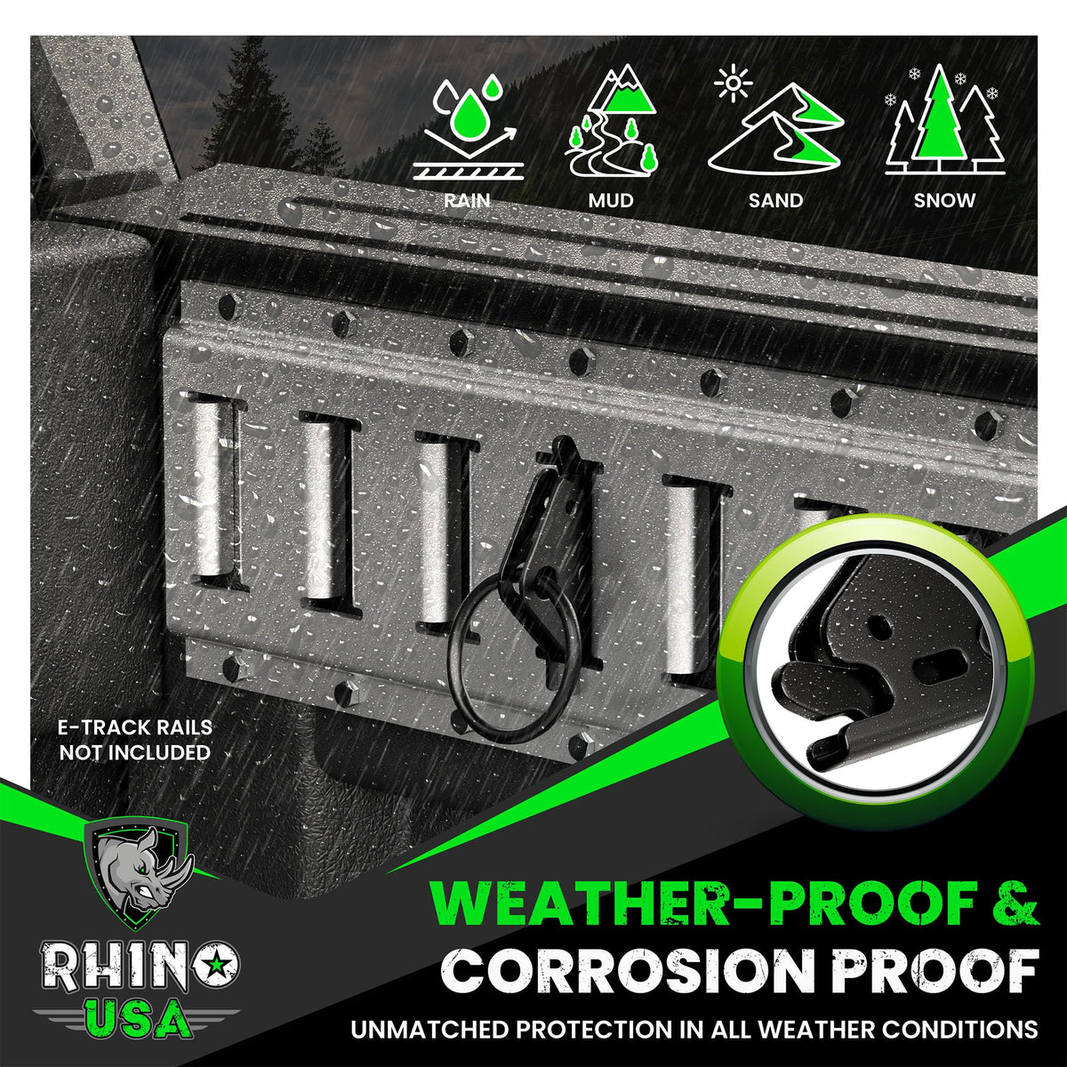 Rhino USA O-ring securing cargo in trailer showing improved load stability on the road