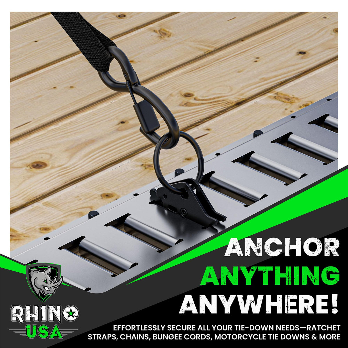 Rhino USA O-ring next to coin for scale showing compact footprint and easy storage