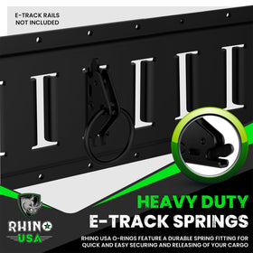 Rhino USA O-ring with ratchet strap attached showing versatile tie-down compatibility