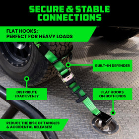 Rhino USA flat hook detail showing corrosion-resistant hardware benefit for secure anchoring