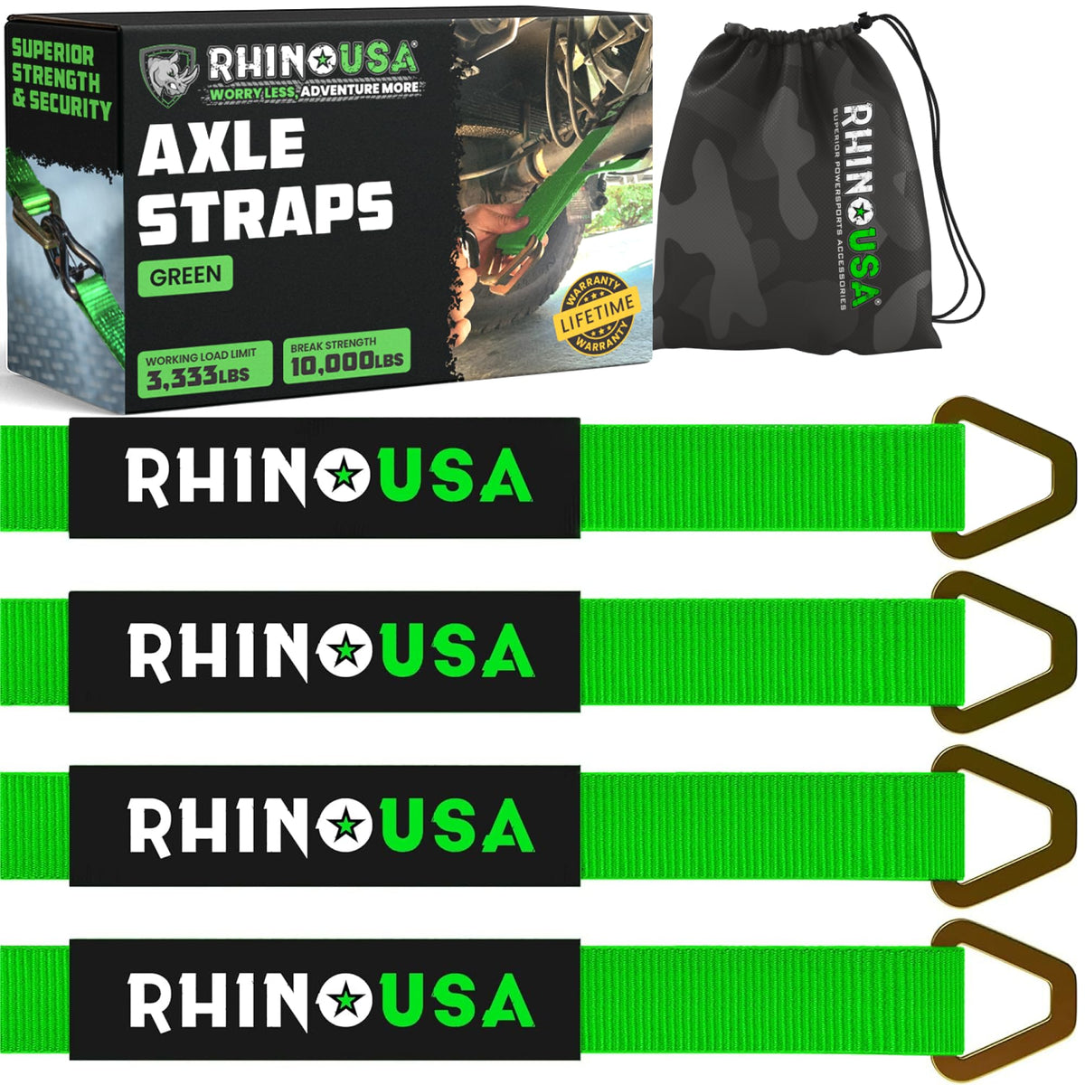 Rhino USA front packaging showing 4-pack and heavy-duty build benefit