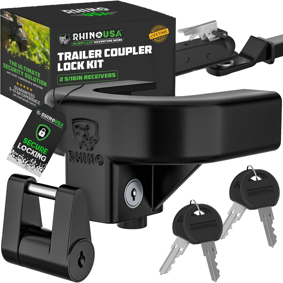 Rhino USA front packaging showing kit and secure storage benefit