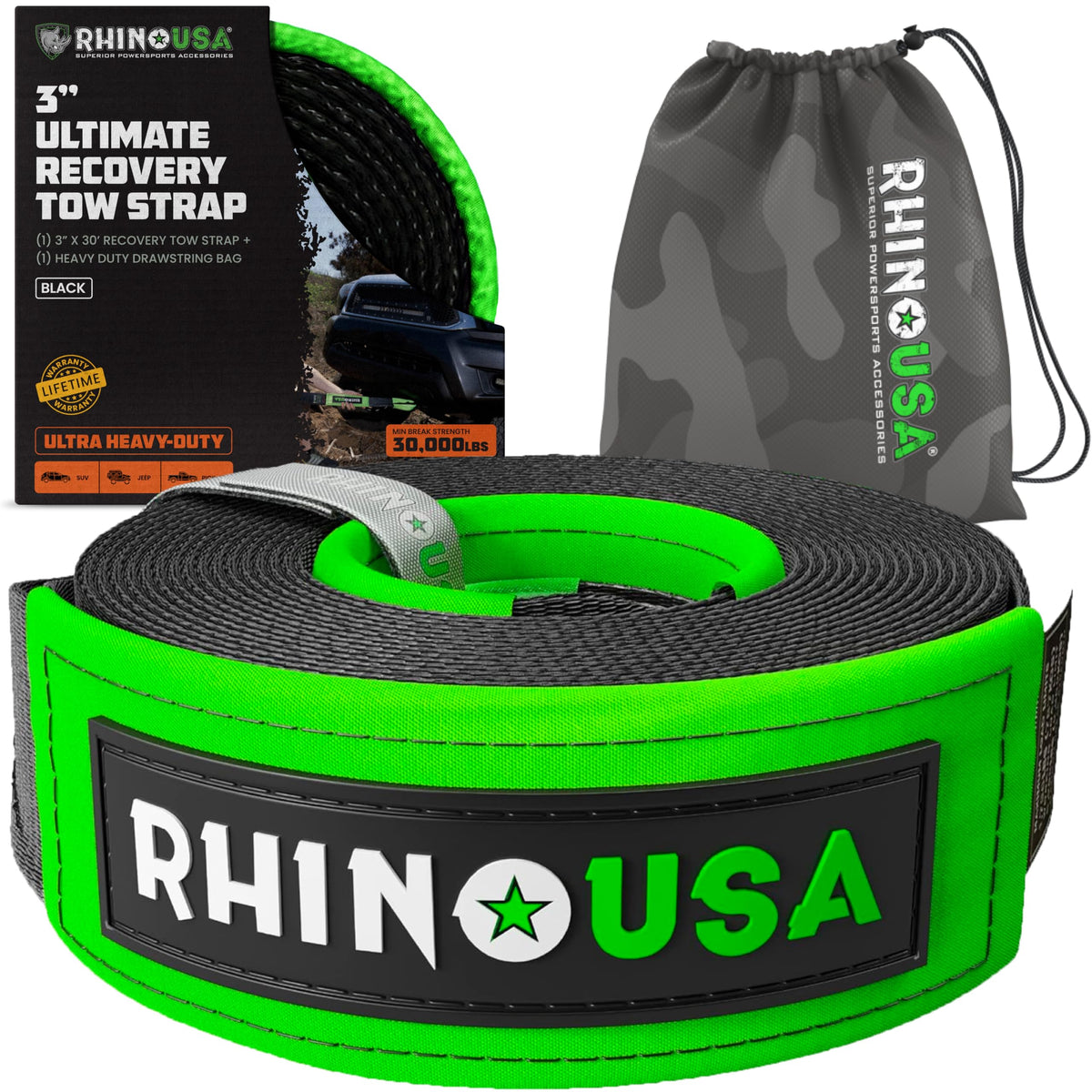 Rhino USA front packaging showing product label and rating benefit