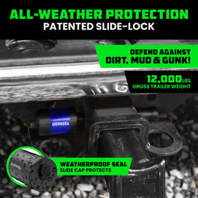 Rhino USA slide cap detail protecting lock from debris and moisture